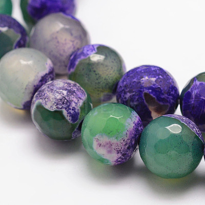 Natural Fire Crackle Agate Bead Strands G-K166-06F-10mm-09-1