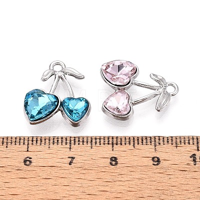 Alloy Rhinestone Pendants PALLOY-T092-24P-1
