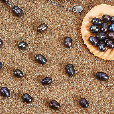 50Pcs Large Hole Pearl Beads PEAR-LT0001-09C-1