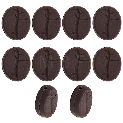 10Pcs Food Grade Eco-Friendly Silicone Beads SIL-CA0002-01-1