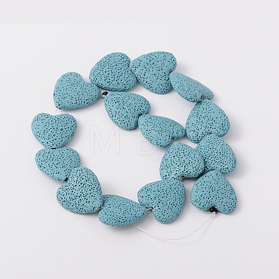 Synthetic Lava Rock Bead Strands G-N0113-14-1