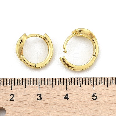 Hollow Heart Brass Hoop Earrings EJEW-D311-098G-1