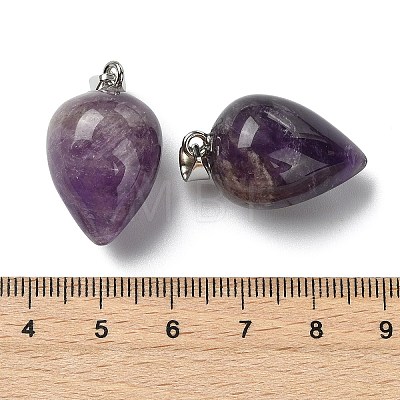 Natural Amethyst Pendants GG-K002-13R-1