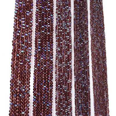 Electroplate Glass Beads Strands LS-EGLA-A044-T3mm-L13-1