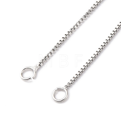 1MM Brass Box Chain Necklace Making NJEW-D302-79P-1