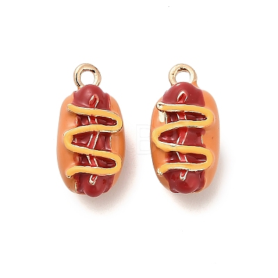 Alloy Enamel Pendants X-PALLOY-R155-01G-07-1