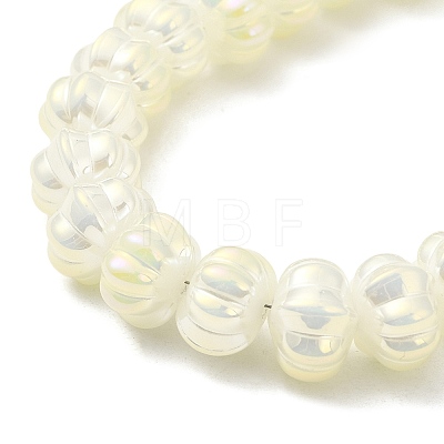 Rainbow Plated Electroplate Glass Beads GLAA-G106-02A-FR02-1