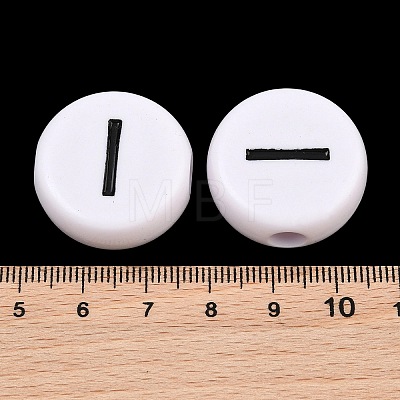 Opaque Acrylic European Beads AC-CBA3BDD-01I-1