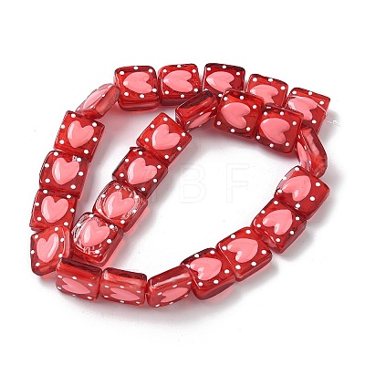 Handmade Lampwork Enamel Beads X-LAMP-G147-02F-1