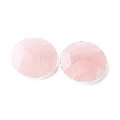 Natural Rose Quartz Pendants G-H331-01D-1