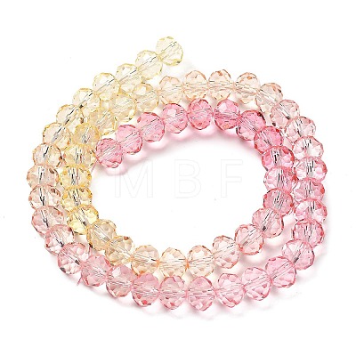 Transparent Painted Glass Beads Strands X1-DGLA-A034-T6mm-A09-1