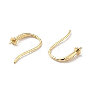 Rack Plating Brass Earring Hooks KK-D083-13G-1