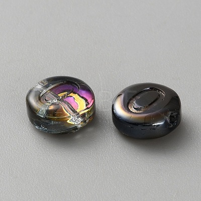 Transparent Electroplated UV Plating Glass Beads GLAA-TAC0024-12D-O-1