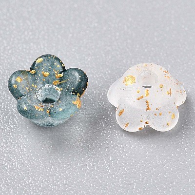 Frosted Transparent Acrylic Beads OACR-N137-72L-1