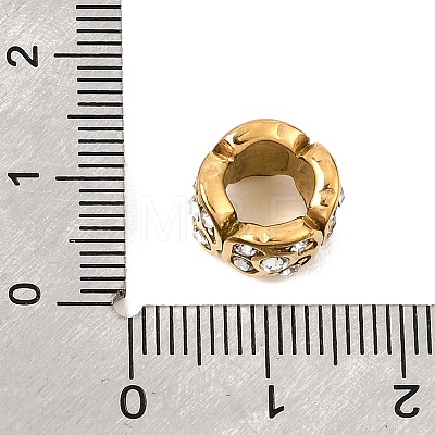 304 Stainless Steel with Crystal Rhinestone Beads RB-CBAC900-03G-1