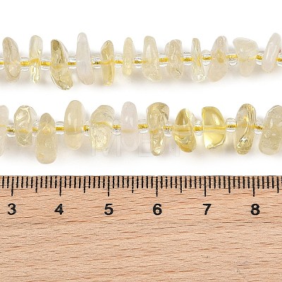 Heated Natural Lemon Quartz Beads Strands GG-CBA3A44-B04-01-1