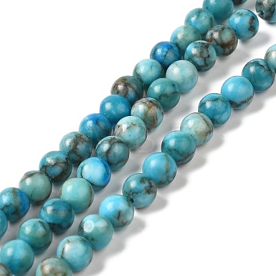 Natural Dyed White Jade Beads Strands G-M402-C02-02-1