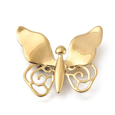 304 Stainless Steel Lapel Pin Brooches JEWB-F048-03G-1
