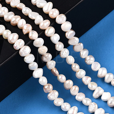 Natural Cultured Freshwater Pearl Beads Strands PEAR-N014-04D-01-1