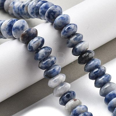 Natural Blue Spot Jasper Beads Strands G-P559-A15-02-1