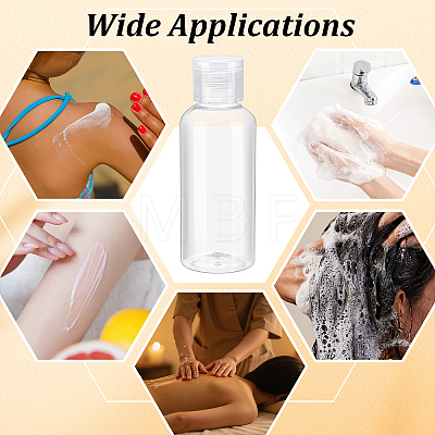 150Pcs PET Plastic Travel Refillable Bottles with 20Pcs Transparent Plastic Funnel Hopper AJEW-WA0004-24-1