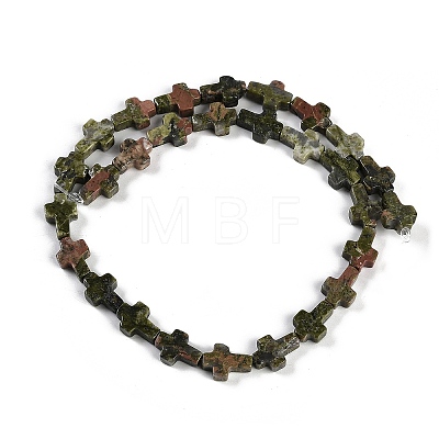 Natural Unakite Beads Strands G-I369-A08-01-1