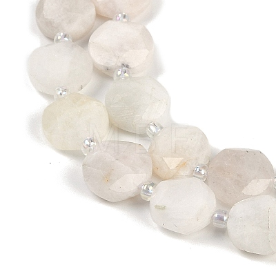 Natural White Moonstone Beads Strands G-C116-A15-01B-1