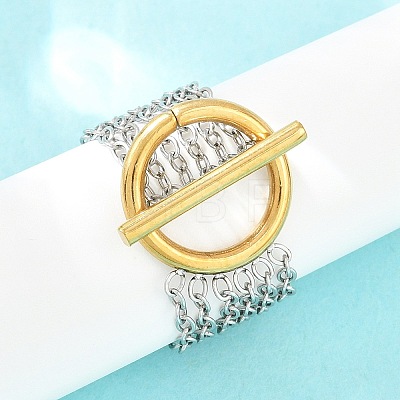 Multi Strand 304 Stainless Steel Cable Chain Rings SA-CBV3037-02GP-1