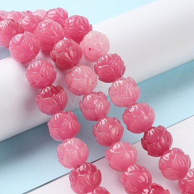 Carved Synthetic Coral Beads CORA-R021-07-1