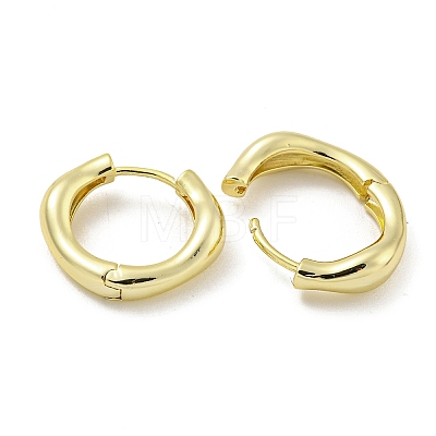 Brass Hoop Earrings EJEW-L211-010V-G-1