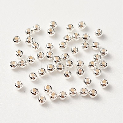 925 Sterling Silver Beads STER-S002-12-2mm-1
