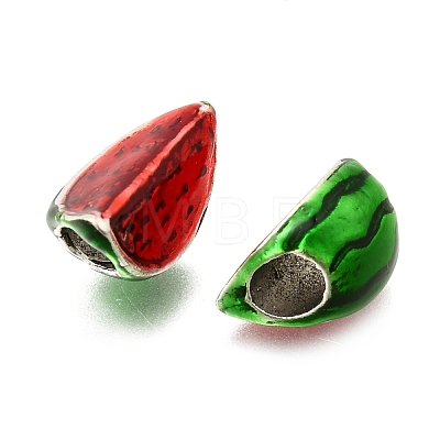 Alloy Enamel European Beads MPDL-F020-01P-1