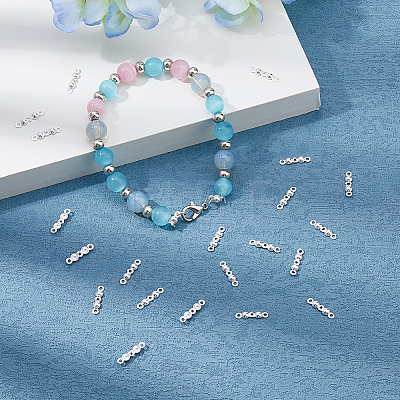 25Pcs 925 Sterling Silver Bead Tips Knot Covers STER-DC0001-55-1