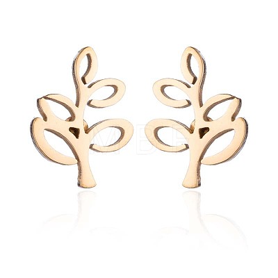 304 Stainless Steel Stud Earrings WGE2D60-01-1