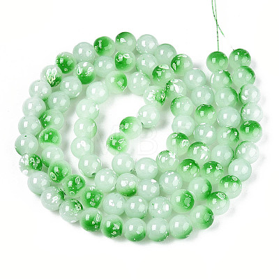 Baking Paint Glass Beads X1-DGLA-N015-10mm-09-1