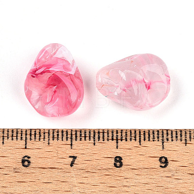 Transparent Acrylic Beads TACR-T028-44C-1