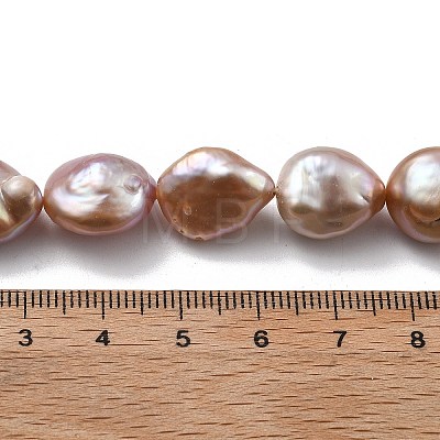 Natural Baroque Keshi Pearl Beads Strands PEAR-P064-08E-04E-1