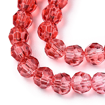 Transparent Glass Beads Strands X-GLAA-E036-07N-1