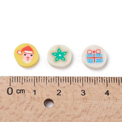 Christmas Theme Handmade Polymer Clay Cabochons CLAY-S091-011-M-1