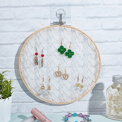 Lace Disc Earring Organizer Holder DIY-WH0399-64B-1