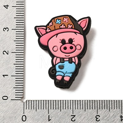 Cartoon Animal Silicone Beads SIL-S007-05E-1