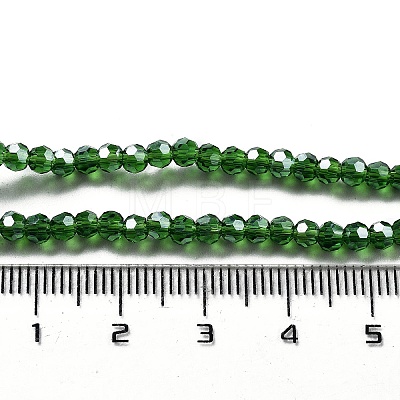 Electroplate Transparent Glass Beads Strands EGLA-A035-T3mm-A11-1