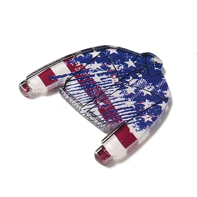 Independence Day Acrylic Pendants OACR-H041-08B-1