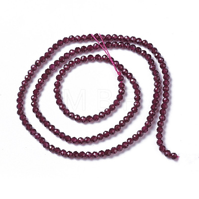 Natural Garnet Beads Strands X-G-F596-03-4mm-1