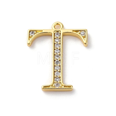 Rack Plating Brass Micro Pave Cubic Zirconia Pendant KK-H449-76G-07-1