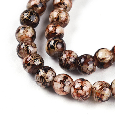 Baking Paint Glass Beads X1-DGLA-N003-6mm-B06-1
