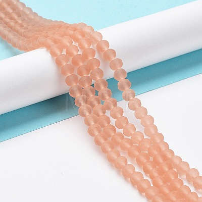 Transparent Glass Beads Strands X1-EGLA-A034-T6mm-MD21-1