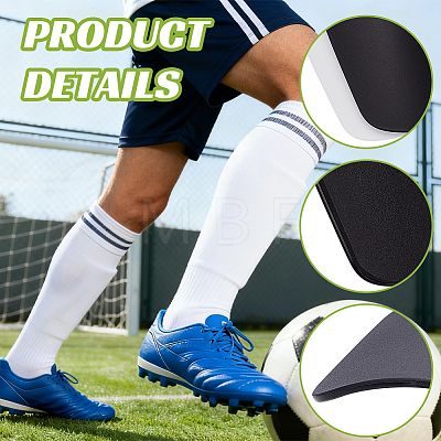2 Paris 2 Colors Plastic Shin Guard AJEW-CN0007-04-1