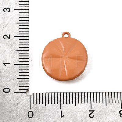 Spray Painted Alloy Pendants AL-CBAD39A-01F-1