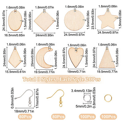 DIY Geometry Earring Making Kit DIY-SC0020-58-1